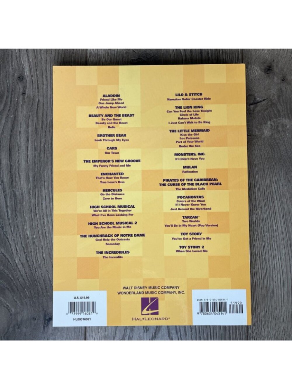 Disney Mega-Hit Movies Sheet Music 38 Contemp. Classics Easy Piano Hal Leonard - Picture 4 of 5